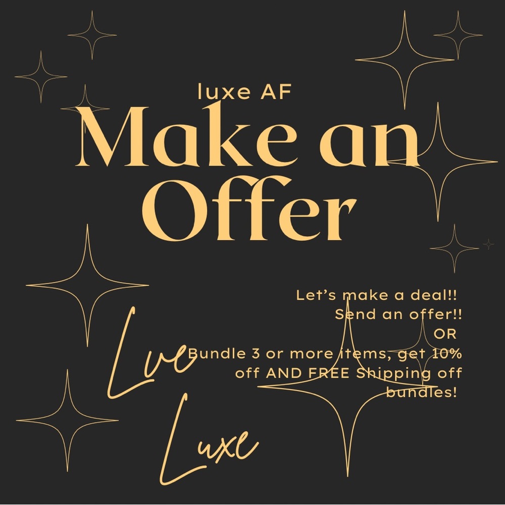 Luxe AF Make an Offer Sign